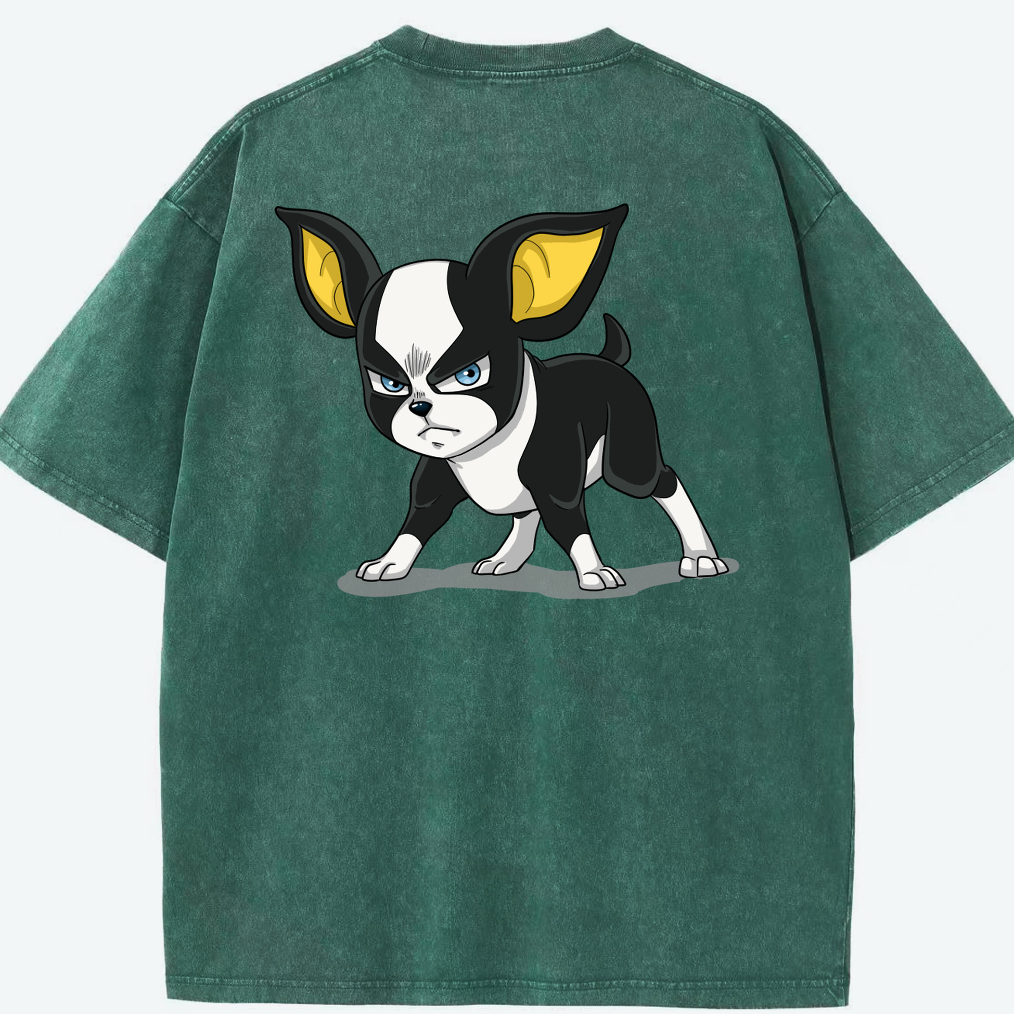 （画像用） ジョジョの奇妙な冒険 イギー JoJo's Bizarre Adventure Iggy 綿100% ヴィンテージ風 半袖Tシャツ（背面プリント）